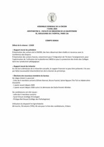 AG CNCEM_260407_rapport_v2 - COORDINATION NATIONALE DES COLLEGES D'ENSEIGNANTS EN MEDECINE